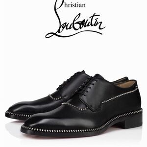 CHRISTIAN LOUBOUTIN COCORICLOU LEATHER OXFORD Sz 46
